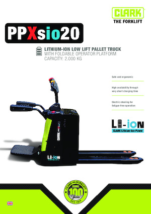 Transpaleta elec. de conductor acompañante Clark PPXsio 20
