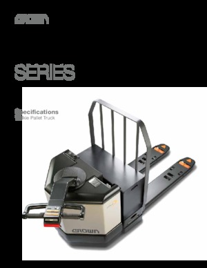 Transpaleta elec. de conductor acompañante Crown PW 3520-60