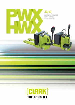 Transpaleta elec. de conductor acompañante Clark PWX 30