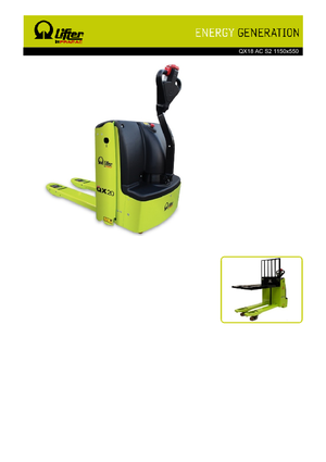 Transpaleta elec. de conductor acompañante PRAMAC Lifter QX 18