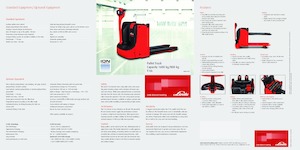 Transpaleta elec. de conductor acompañante Linde T16L