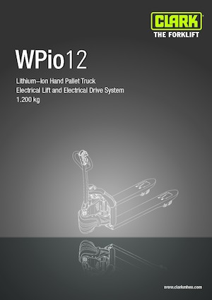 Transpaleta elec. de conductor acompañante Clark Wpio 12