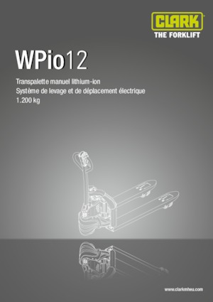 Transpaleta elec. de conductor acompañante Clark Wpio 12