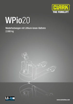 Transpaleta elec. de conductor acompañante Clark Wpio 20