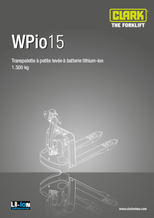Transpaleta elec. de conductor acompañante Clark Wpio15