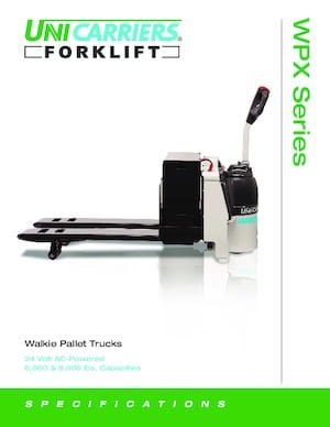 Transpaleta elec. de conductor acompañante UniCarriers WPX60B