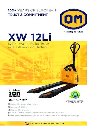 Transpaleta elec. de conductor acompañante OM XW 12 Li
