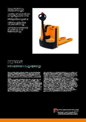 Transpaleta elec. de conductor acompañante Jungheinrich EJE 112i