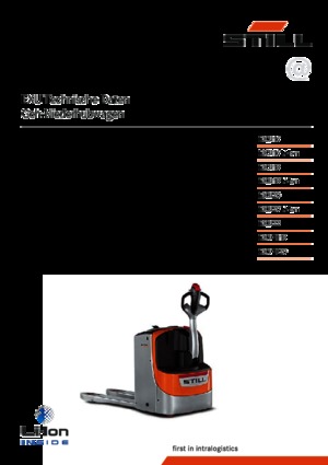 Transpaleta elec. de conductor acompañante Still EXU 18