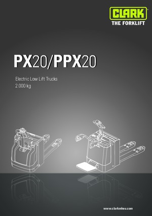 Transpaleta elec. de conductor acompañante Clark PX 20