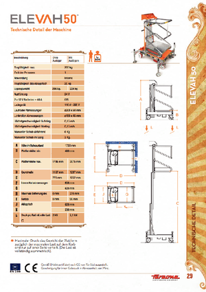 Plataformas verticales Faraone Elevah 50