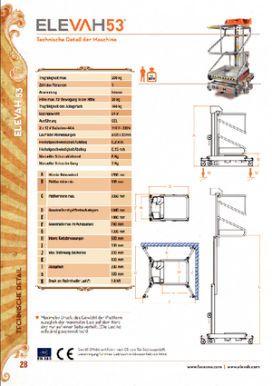 Plataformas verticales Faraone Elevah 53