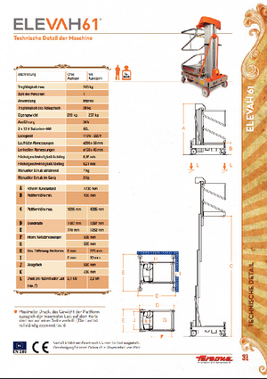 Plataformas verticales Faraone Elevah 61