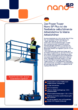 Plataformas verticales Power Towers Nano Sp Plus