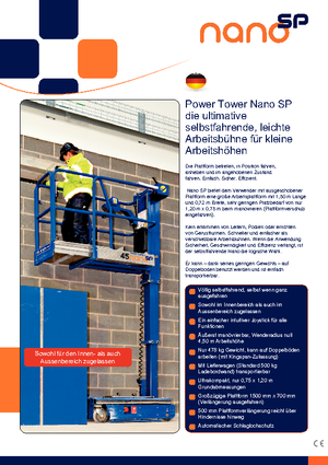 Plataformas verticales Power Towers Nano Sp