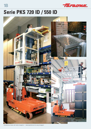 Plataformas verticales Faraone PKS 550 ZID