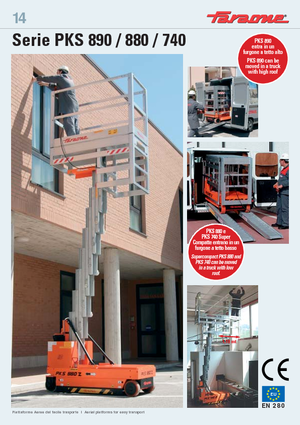 Plataformas verticales Faraone PKS 880 Z
