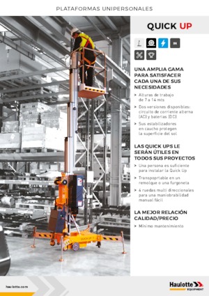 Plataformas verticales Haulotte QuickUp 7