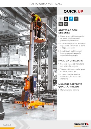 Plataformas verticales Haulotte QuickUp 7
