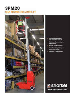 Plataformas verticales Snorkel SPM20