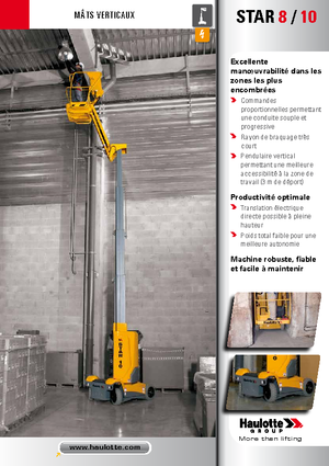 Plataformas verticales Haulotte Star 10