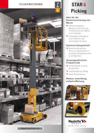 Plataformas verticales Haulotte Star 6 Picking