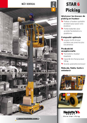 Plataformas verticales Haulotte Star 6 Picking