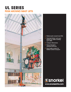 Plataformas verticales Snorkel UL32AC