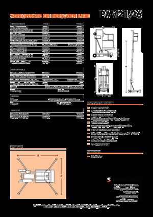 Plataformas verticales Snorkel PAM26AC