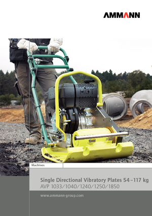 Planchas vibratorias de una dirección Ammann AVP 1850