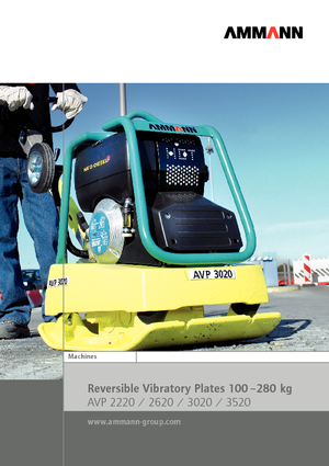 Planchas vibratorias reversibles Ammann AVP 2220
