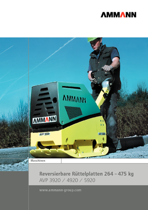 Planchas vibratorias reversibles Ammann AVP 5920
