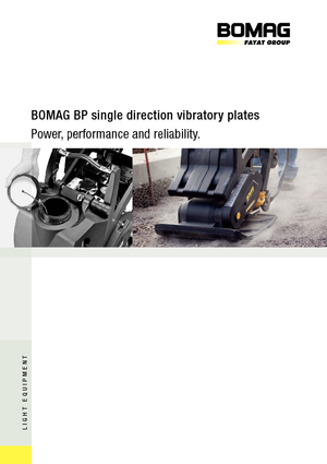 Planchas vibratorias de una dirección Bomag BP 25/50