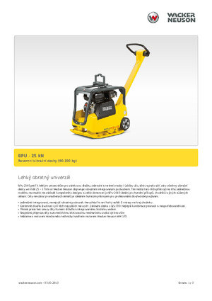 Planchas vibratorias reversibles Wacker BPU 2540 A