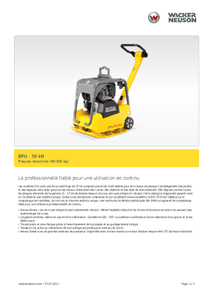 Planchas vibratorias reversibles Wacker BPU 3050 A