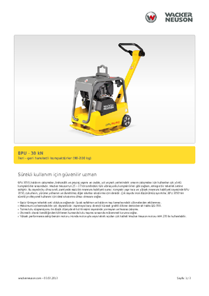 Planchas vibratorias reversibles Wacker BPU 3050 A