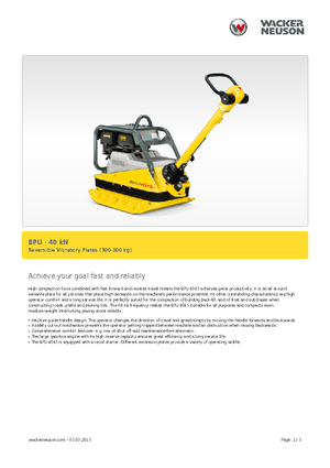 Planchas vibratorias reversibles Wacker Neuson BPU 4045 A