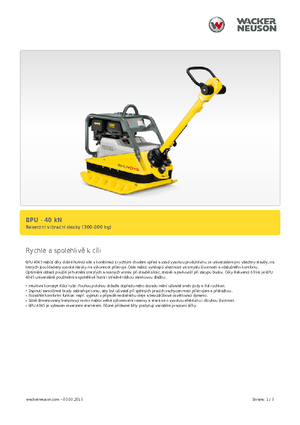 Planchas vibratorias reversibles Wacker Neuson BPU 4045 A