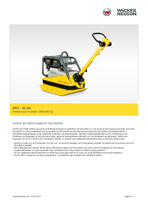 Planchas vibratorias reversibles Wacker Neuson BPU 4045 A
