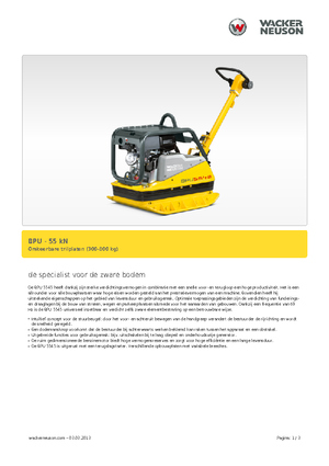 Planchas vibratorias reversibles Wacker Neuson BPU5545A 
