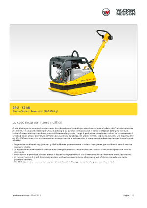 Planchas vibratorias reversibles Wacker Neuson BPU5545A 