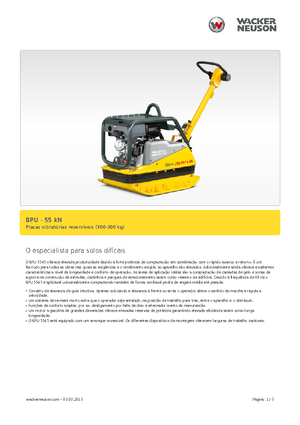 Planchas vibratorias reversibles Wacker Neuson BPU5545A 