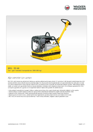 Planchas vibratorias reversibles Wacker Neuson BPU5545A 