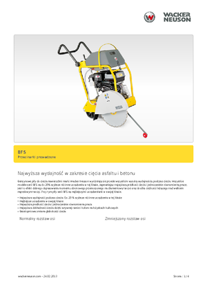 Cortadoras de suelo Wacker BFS 1350 A