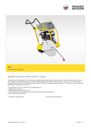 Cortadoras de suelo Wacker BFS 1350 ALS