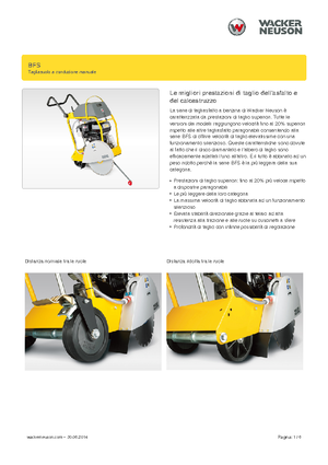 Cortadoras de suelo Wacker Neuson BFS 1345 Az