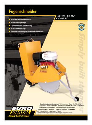 Cortadoras de suelo Shatal CS 453