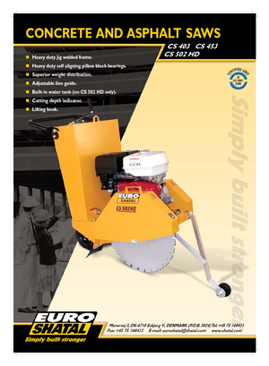 Cortadoras de suelo Shatal CS 453