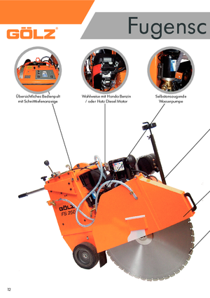 Cortadoras de suelo Gölz FS 250 B