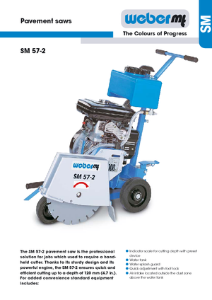 Cortadoras de suelo weber mt SM 57-2